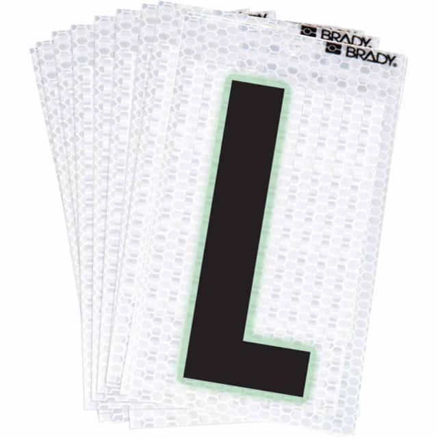 3000-L BRADY 2" SELF ADHESIVE LETTER L