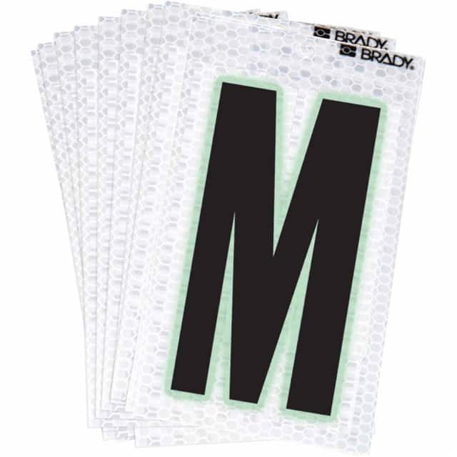 3000-M BRADY 2" SELF ADHESIVE LETTER M