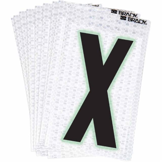 3000-X BRADY 2" SELF ADHESIVE LETTER X