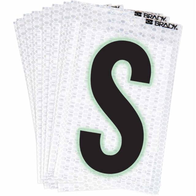 3000-S BRADY 2" SELF ADHESIVE LETTER S