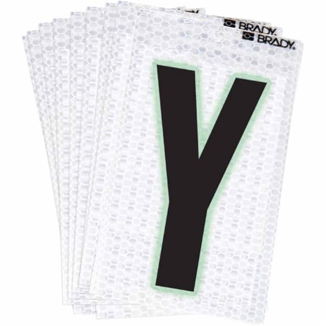 3000-Y BRADY 2" SELF ADHESIVE LETTER Y