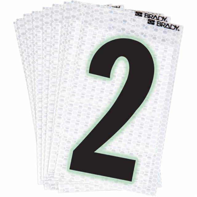 3000-2 BRADY 2" SELF ADHESIVE NUMBER 2