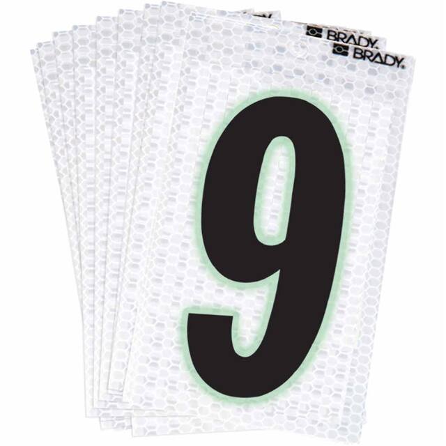 3000-9 BRADY 2" SELF ADHESIVE NUMBER 9
