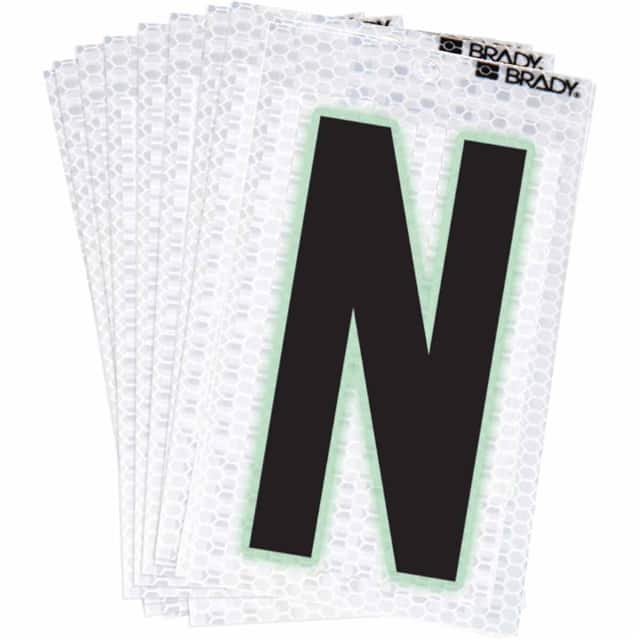 3000-N BRADY 2" SELF ADHESIVE LETTER N
