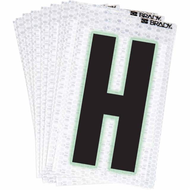 3000-H BRADY 2" SELF ADHESIVE LETTER H