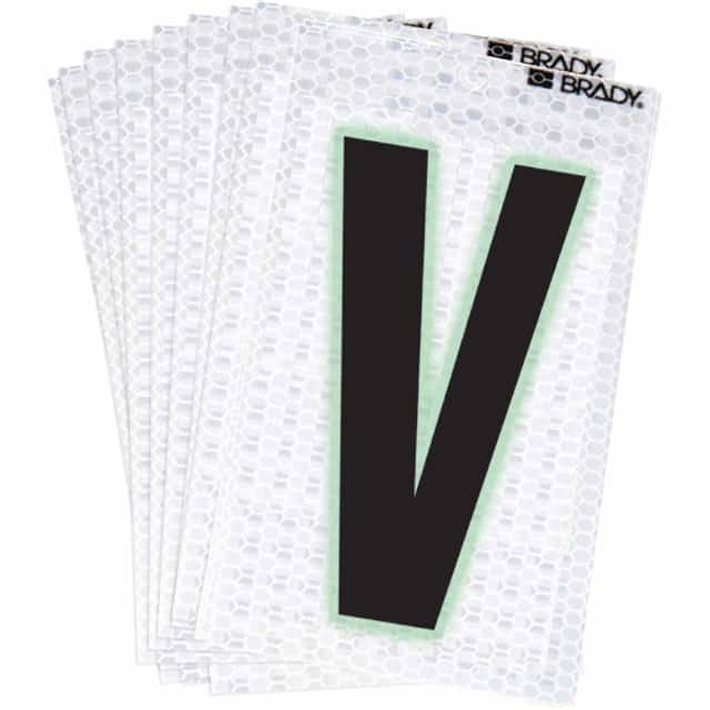 3000-V BRADY 2" SELF ADHESIVE LETTER V