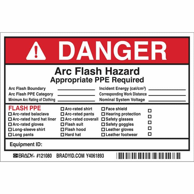 121080 B7569 4X6 BLK/RED/WHT 5/PK ARC F