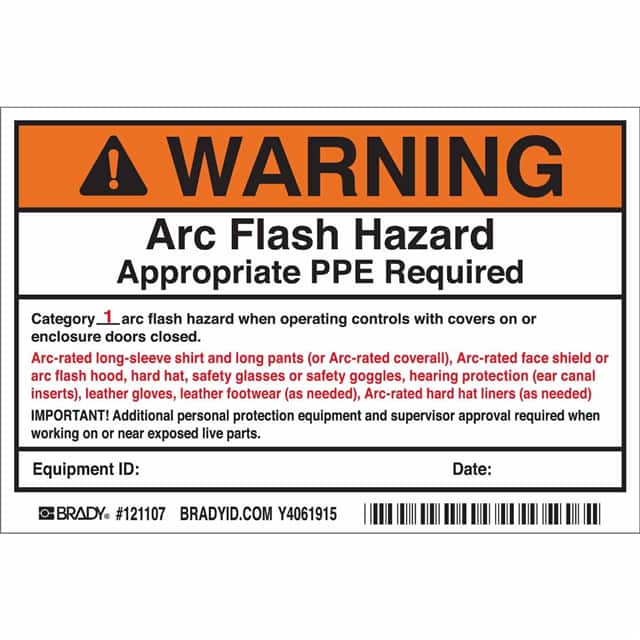 121107 B7569 4X6 BLK/ORG/WHT 5/PK ARC F