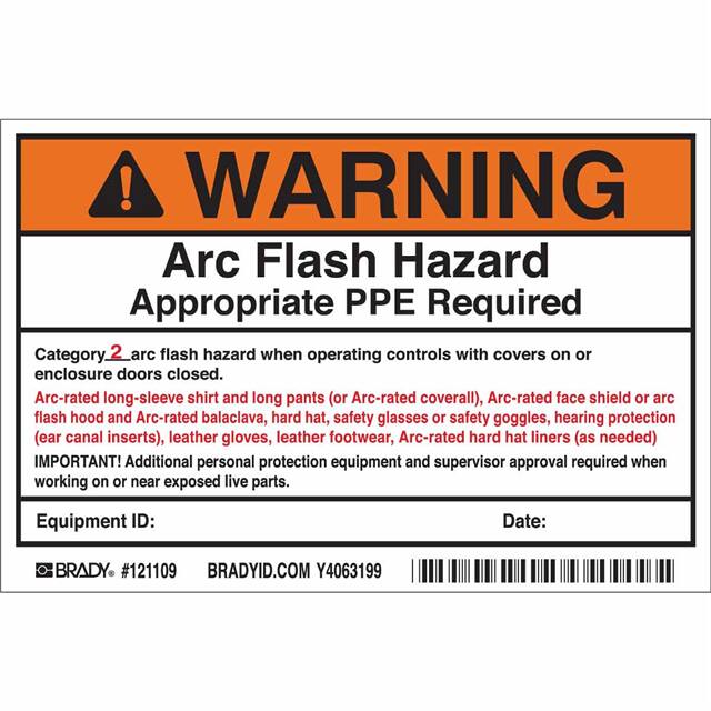 121109 B7569 4X6 BLK/ORG/WHT 5/PK ARC F