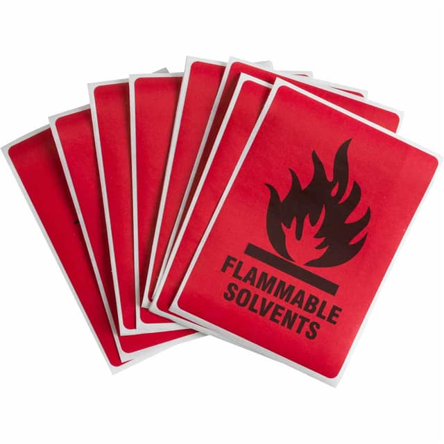 596-14 B946,4"HX2.87"W, FLAMMABLE SOLVE