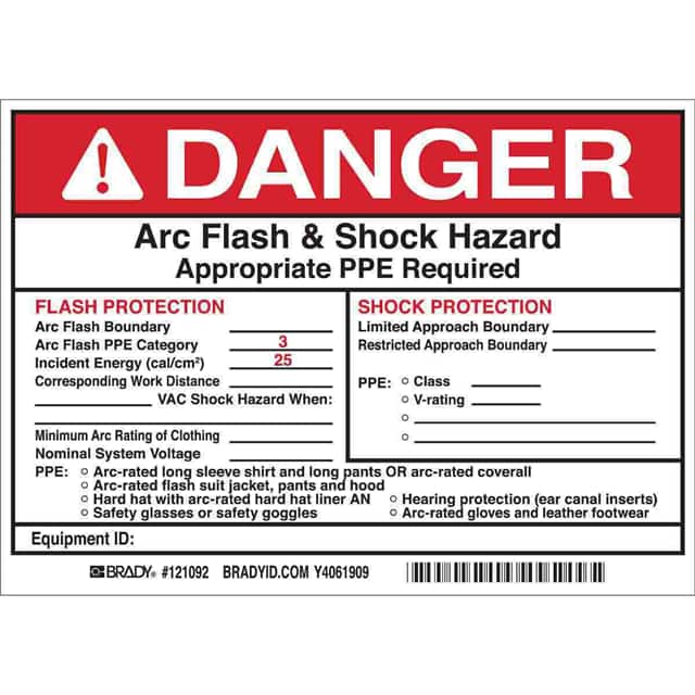 121092 B7569 5X7 BLK/RED/WHT 5/PK ARC F