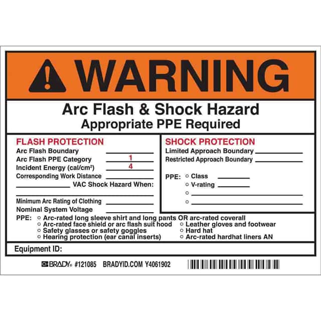 121085 B7569 5X7 BLK/ORG/WHT 5/PK ARC F