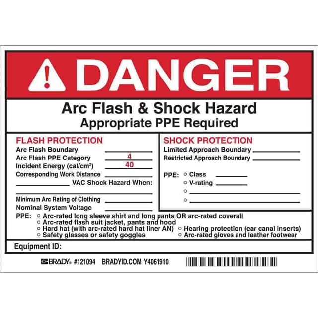 121094 B7569 5X7 BLK/RED/WHT 5/PK ARC F