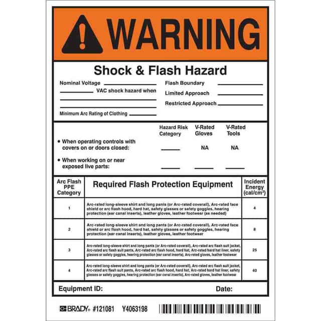 121081 B7569 5X7 BLK/ORG/WHT 5/PK ARC F