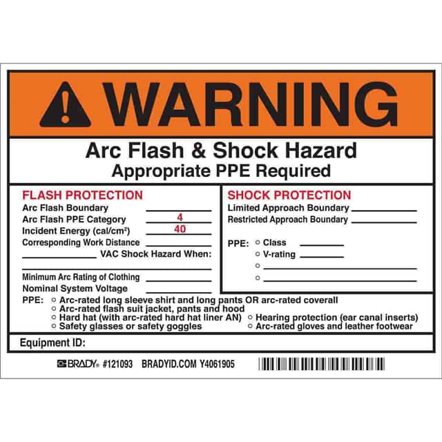 121093 B7569 5X7 BLK/ORG/WHT 5/PK ARC F