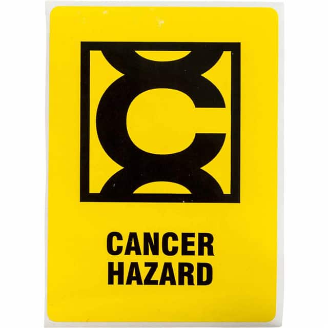 596-26 B946,4"HX2.87"W, CANCER HAZARD,