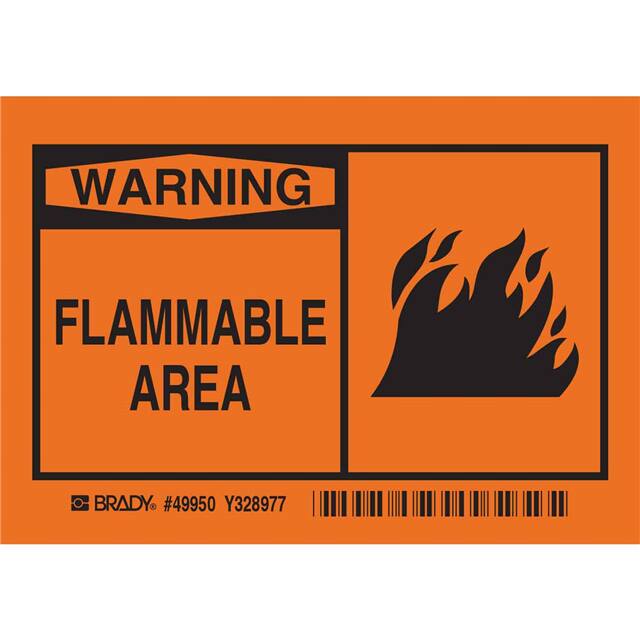 49950 FLAMMABLE AREA 5/PK