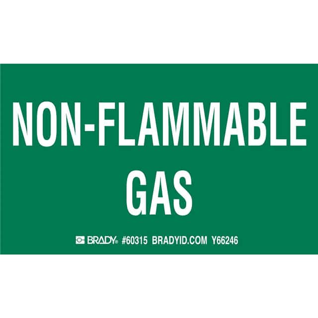 60315 B235,3.0X5.0",GRN/WHT,NON FLAM,1
