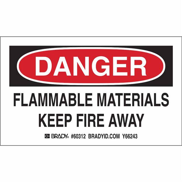 60312 B235, 5.0X3.0",BLK&RED/WHT,10/PK