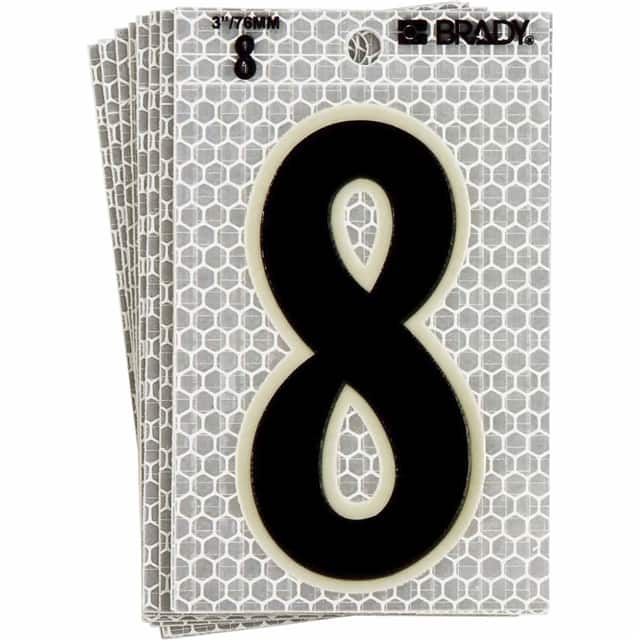 3020-8 BRADY 5" SELF ADHESIVE NUMBER 8