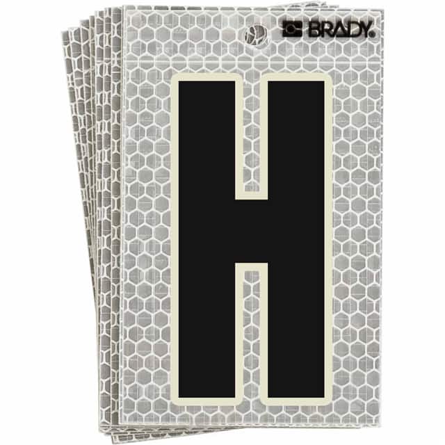 3010-H BRADY 3" SELF ADHESIVE LETTER H