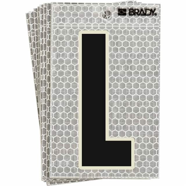 3010-L BRADY 3" SELF ADHESIVE LETTER L