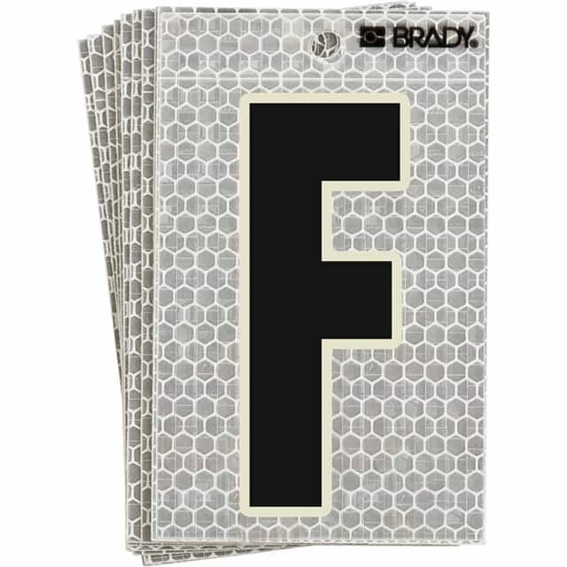 3010-F BRADY 3" SELF ADHESIVE LETTER F