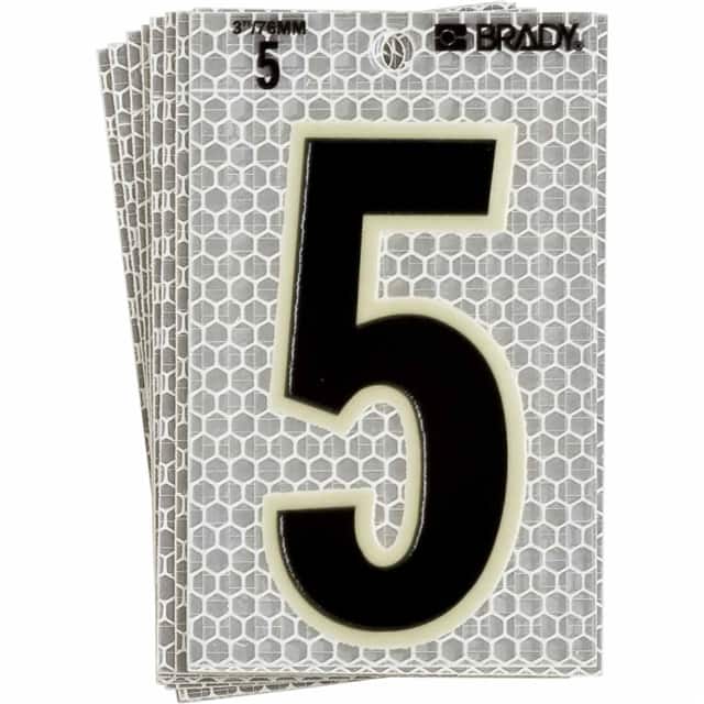 3020-5 BRADY 5" SELF ADHESIVE NUMBER 5