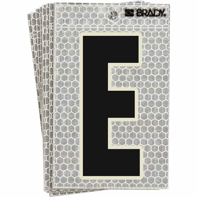 3010-E BRADY 3" SELF ADHESIVE LETTER E