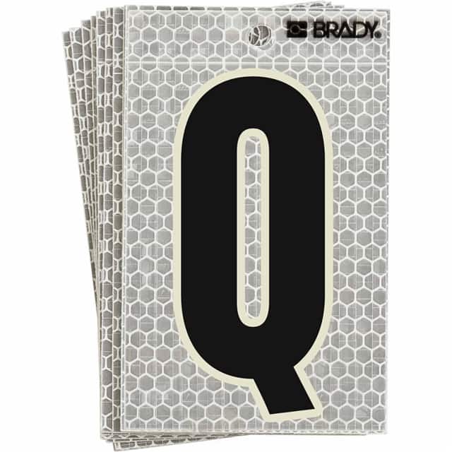 3010-Q BRADY 3" SELF ADHESIVE LETTER Q