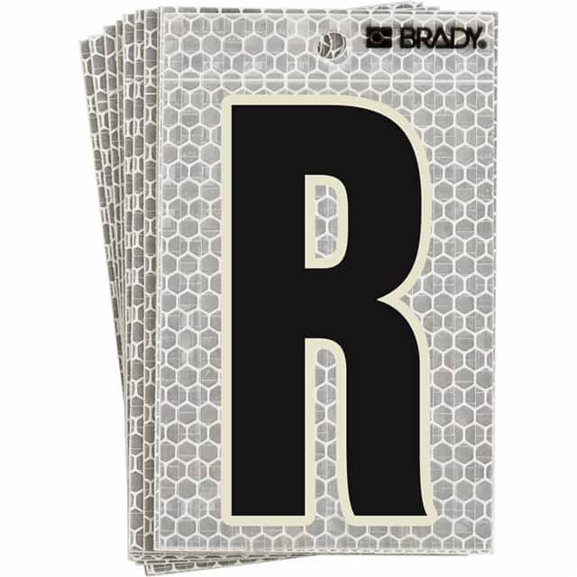 3010-R BRADY 3" SELF ADHESIVE LETTER R