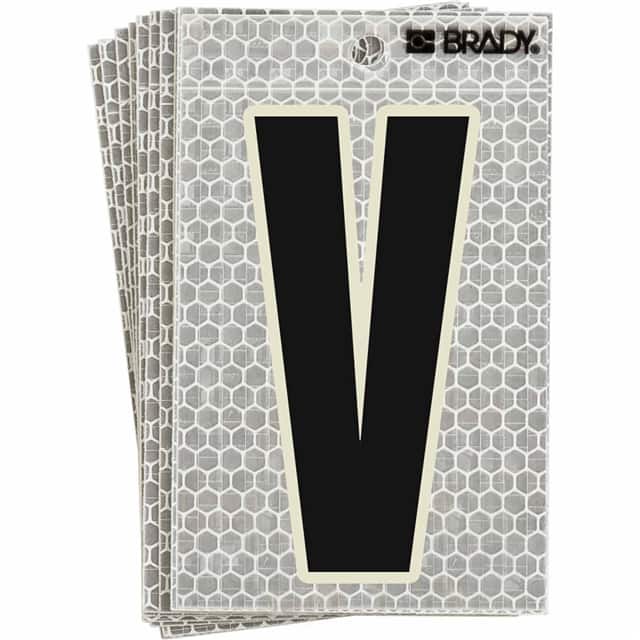 3010-V BRADY 3" SELF ADHESIVE LETTER V