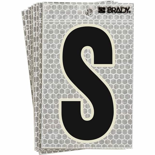 3010-S BRADY 3" SELF ADHESIVE LETTER S
