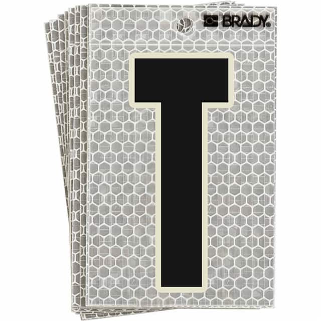 3010-T BRADY 3" SELF ADHESIVE LETTER T