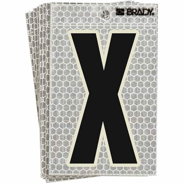 3010-X BRADY 3" SELF ADHESIVE LETTER X