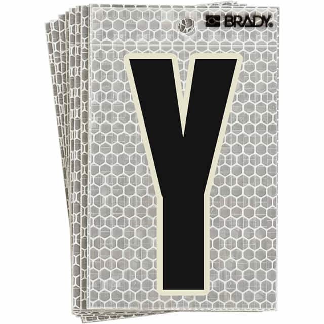 3010-Y BRADY 3" SELF ADHESIVE LETTER Y