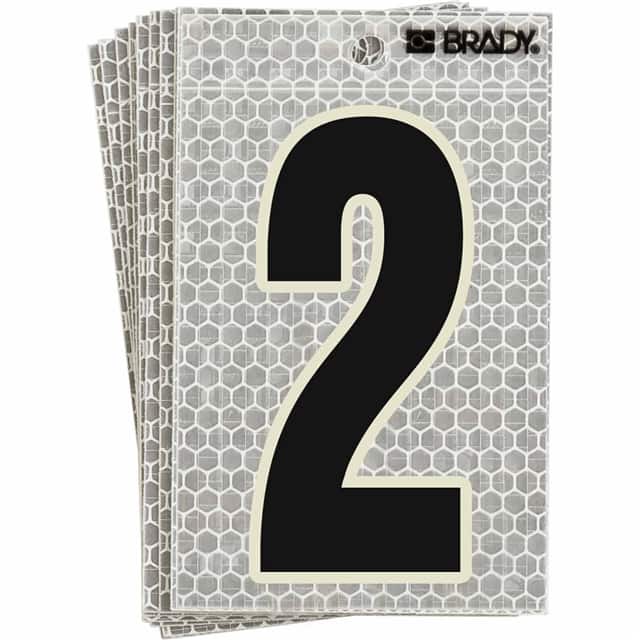 3020-2 BRADY 5" SELF ADHESIVE NUMBER 2