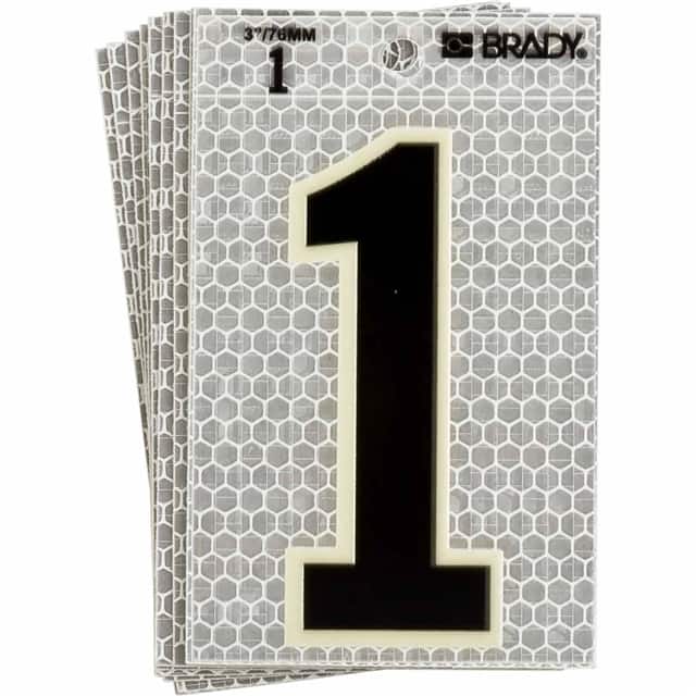 3020-1 BRADY 5" SELF ADHESIVE NUMBER 1