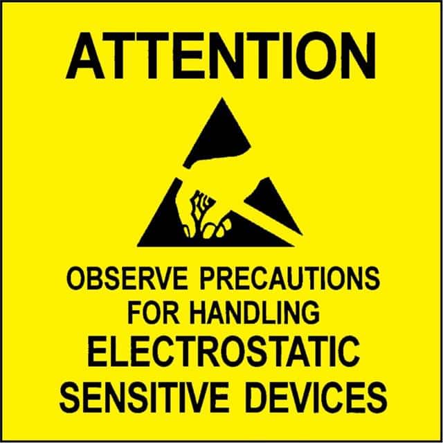 47500 SIGN ESD/STATIC WARN 2"X2" 500PC