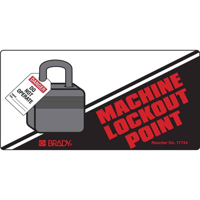 17744LS B-7569 2X4 25/PK MACHINE LOCKOUT