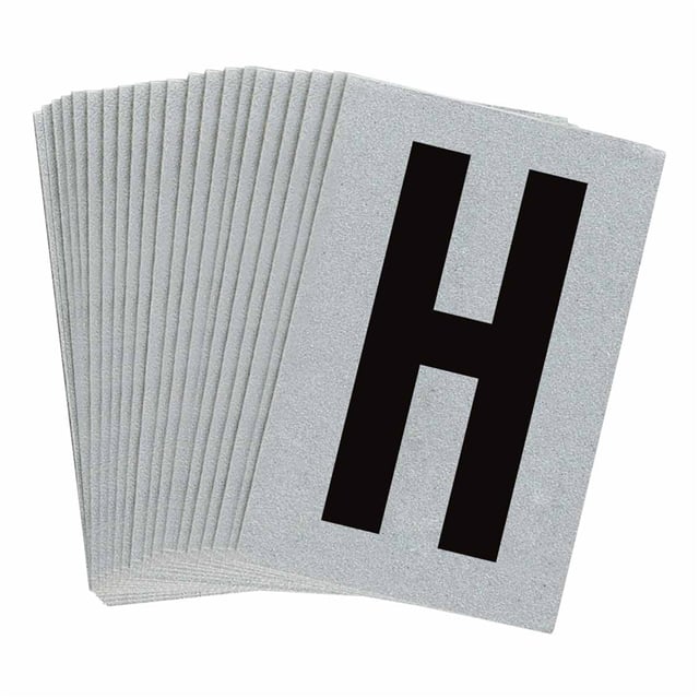 5900-H B997 BRADYLITE N&L BLK/REFL SLV