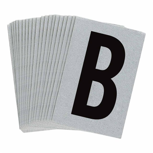 5900-B B997 BRADYLITE N&L BLK/REFL SLV
