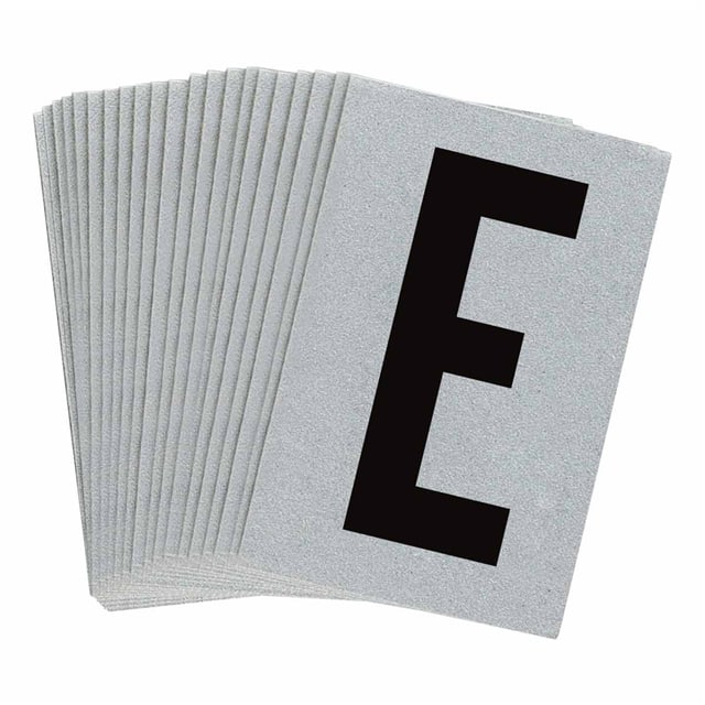 5900-E B997 BRADYLITE N&L BLK/REFL SLV