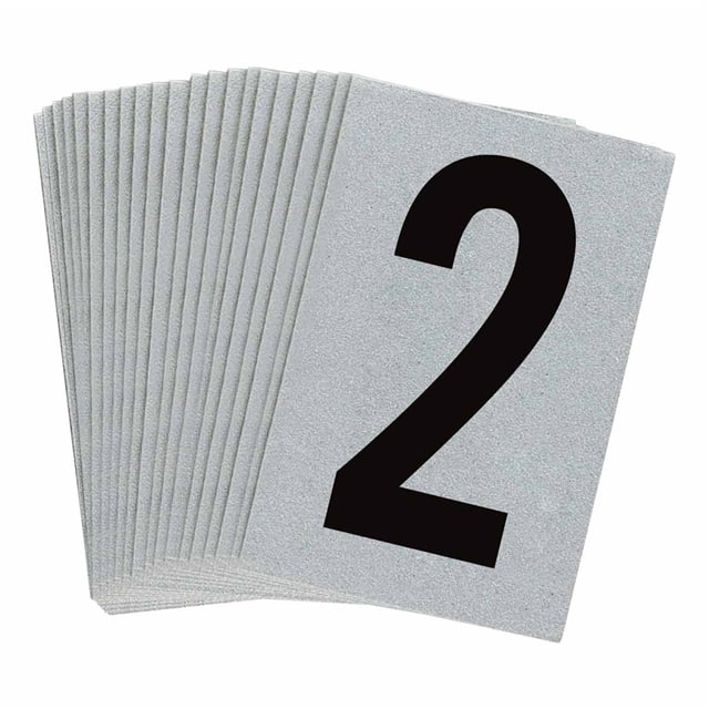 5900-2 B997 BRADYLITE N&L BLK/REFL SLV