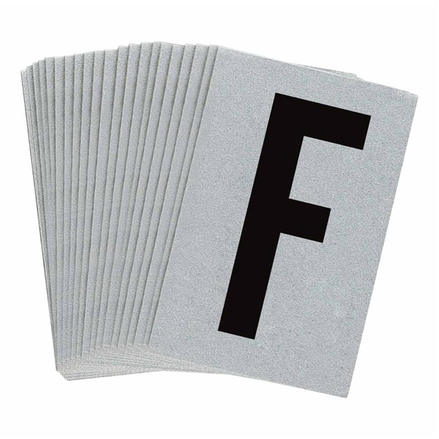 5900-F B997 BRADYLITE N&L BLK/REFL SLV