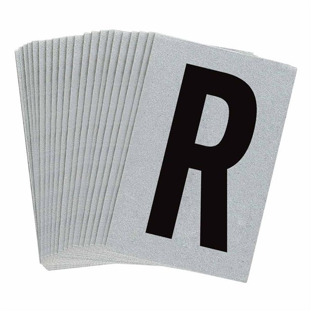 5900-R B997 BRADYLITE N&L BLK/REFL SLV