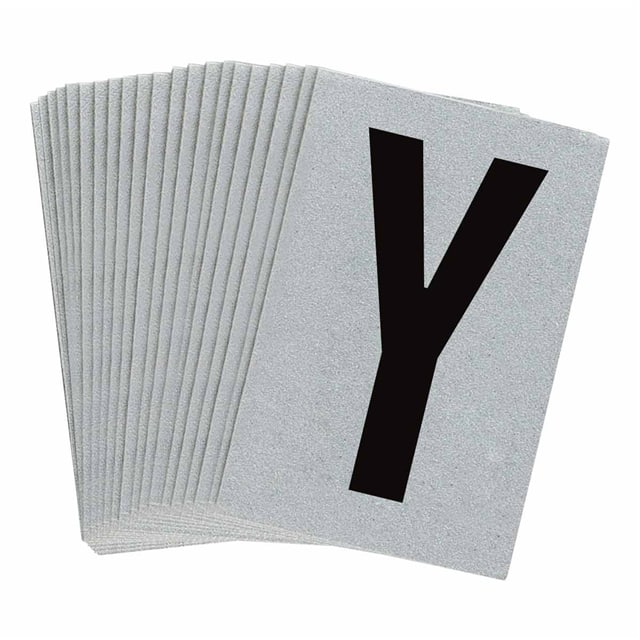 5900-Y B997 BRADYLITE N&L BLK/REFL SLV