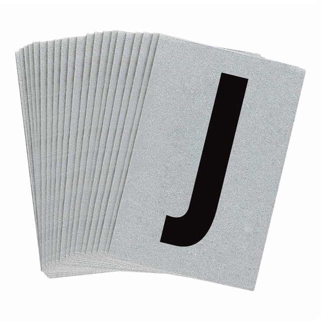 5900-J B997 BRADYLITE N&L BLK/REFL SLV