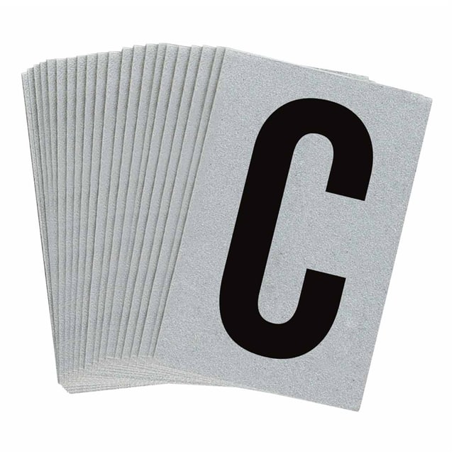5900-C B997 BRADYLITE N&L BLK/REFL SLV