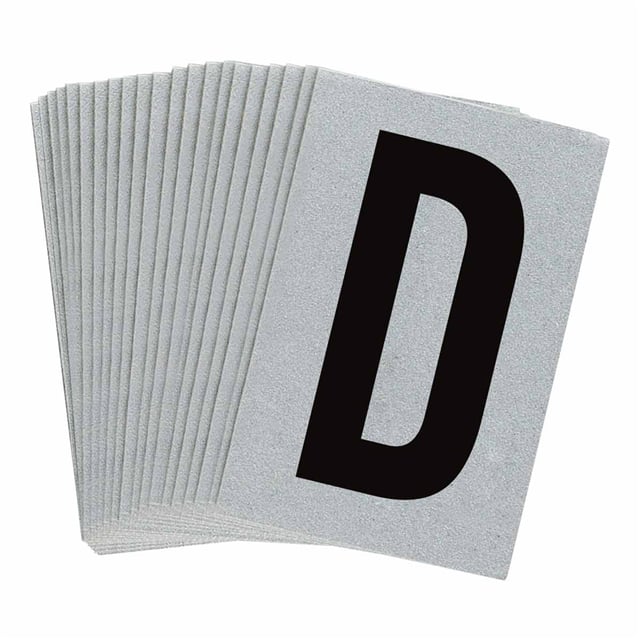 5900-D B997 BRADYLITE N&L BLK/REFL SLV